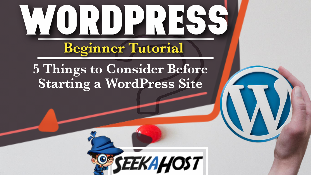 Starting a WordPress Site